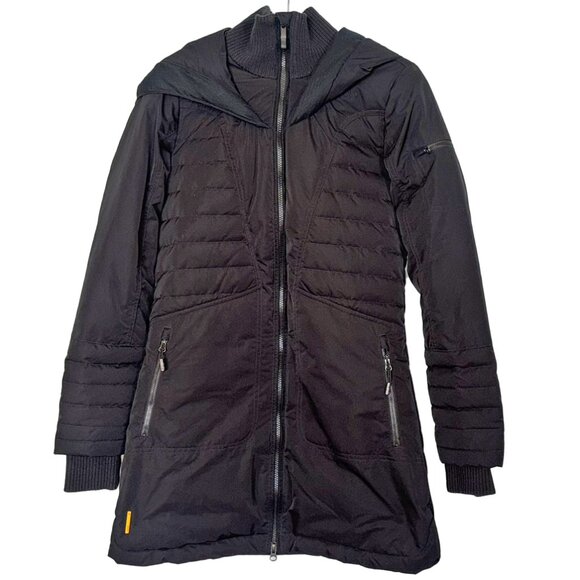 Lole Emmy Black Quilted Down Jacket with Hood - Size S - Picture 2 of 6